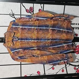 Visconti‎ Black Button Shirt Size Medium